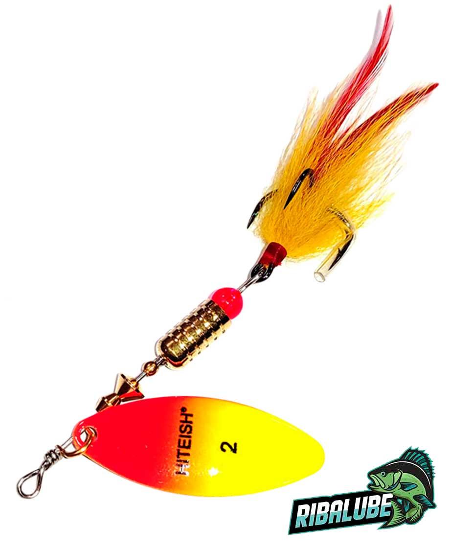 Вращающаяся блесна HITFISH PALIA LONG 10 gr. 60 mm Размер #3 Цвет 77