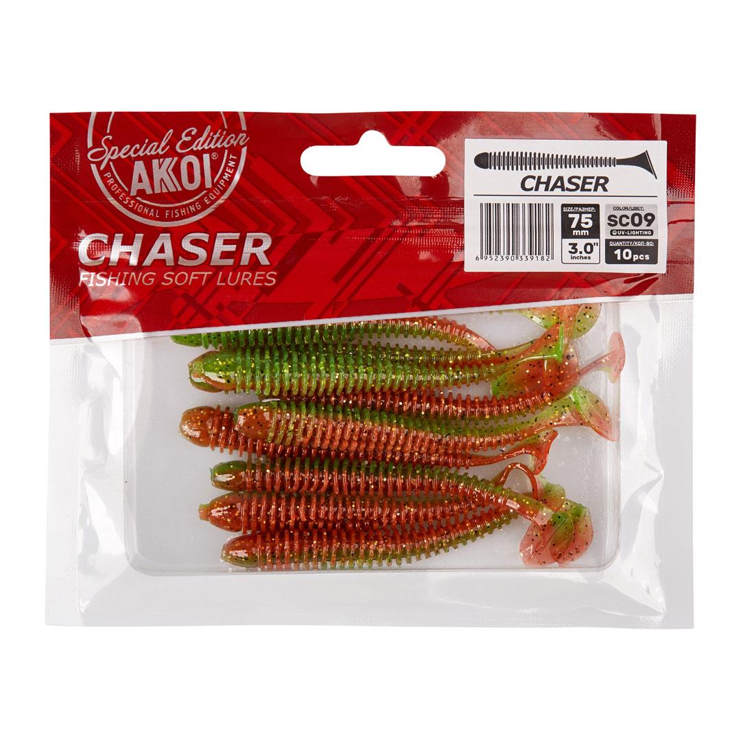 Силиконовая приманка AKKOI CHASER 75mm цвет SC09