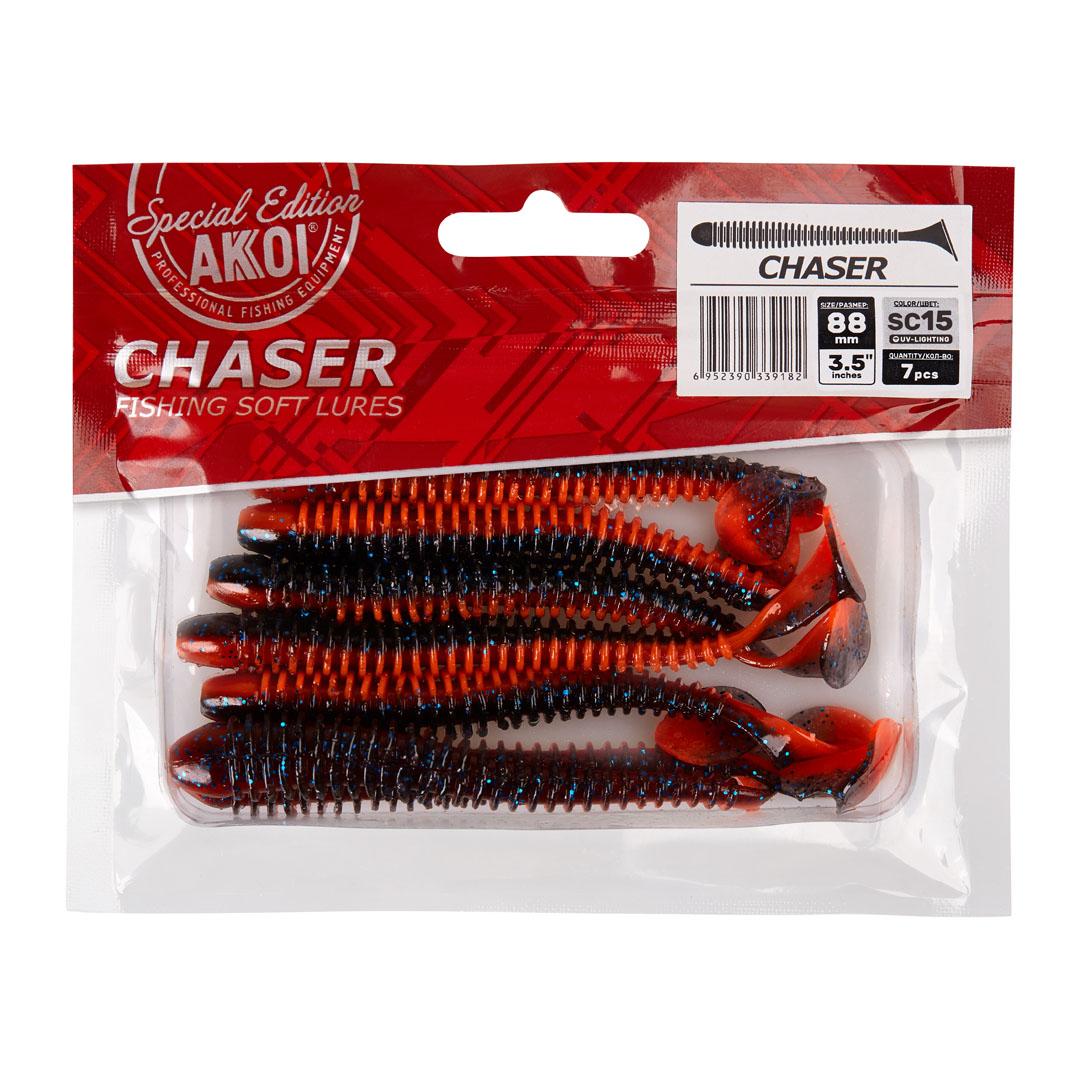 Силиконовая приманка AKKOI CHASER 88mm цвет SC15