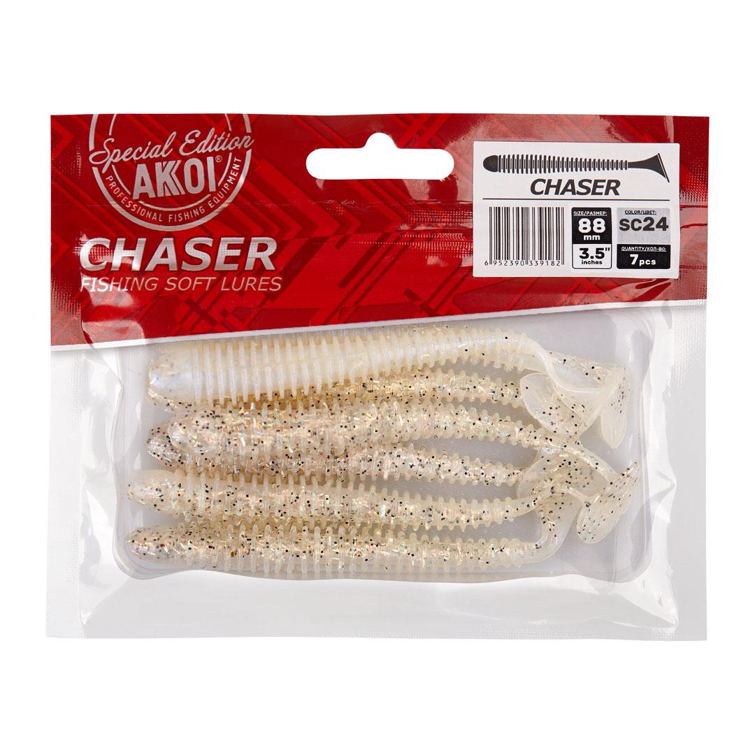 Силиконовая приманка AKKOI CHASER 88mm цвет SC24