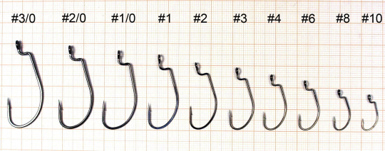 Крючок офсетный HITFISH BIG HOLE OFFSET # 2/0 (4 штпач)