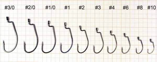 Крючок офсетный HITFISH BIG HOLE OFFSET # 3/0 (4 штпач)