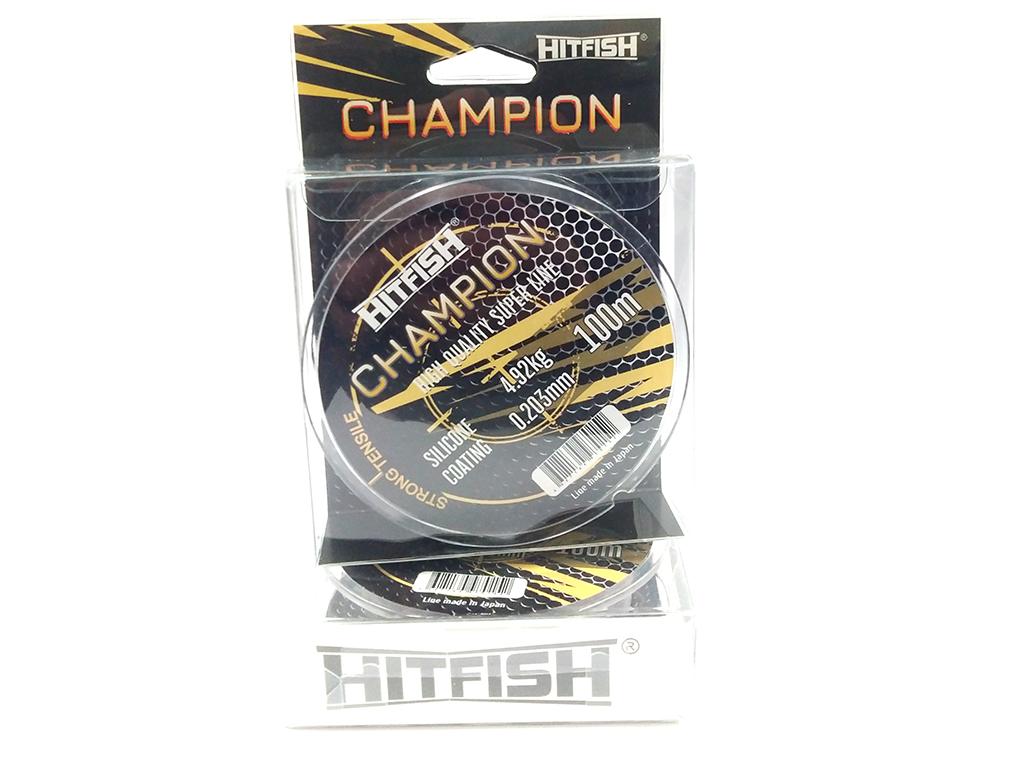 Леска HITFISH CHAMPION 100m (0.181 mm 3.84 kg) Ца. Стальной