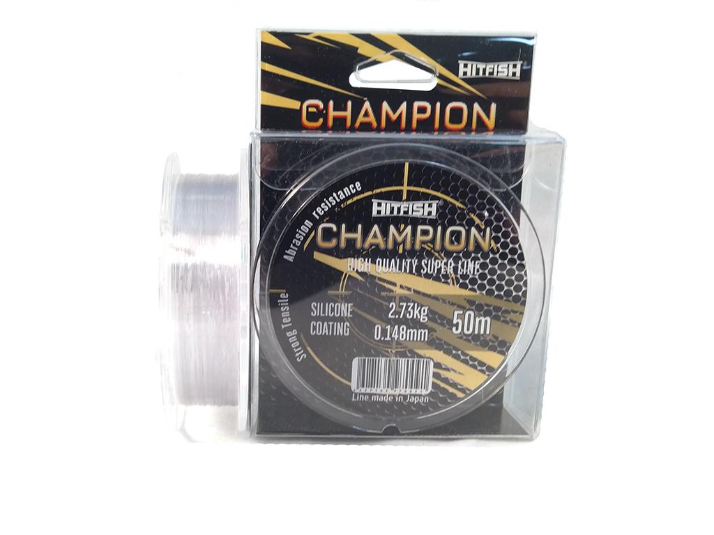 Леска HITFISH CHAMPION 50m (0.105 mm 1.28 kg) Ца. Стальной