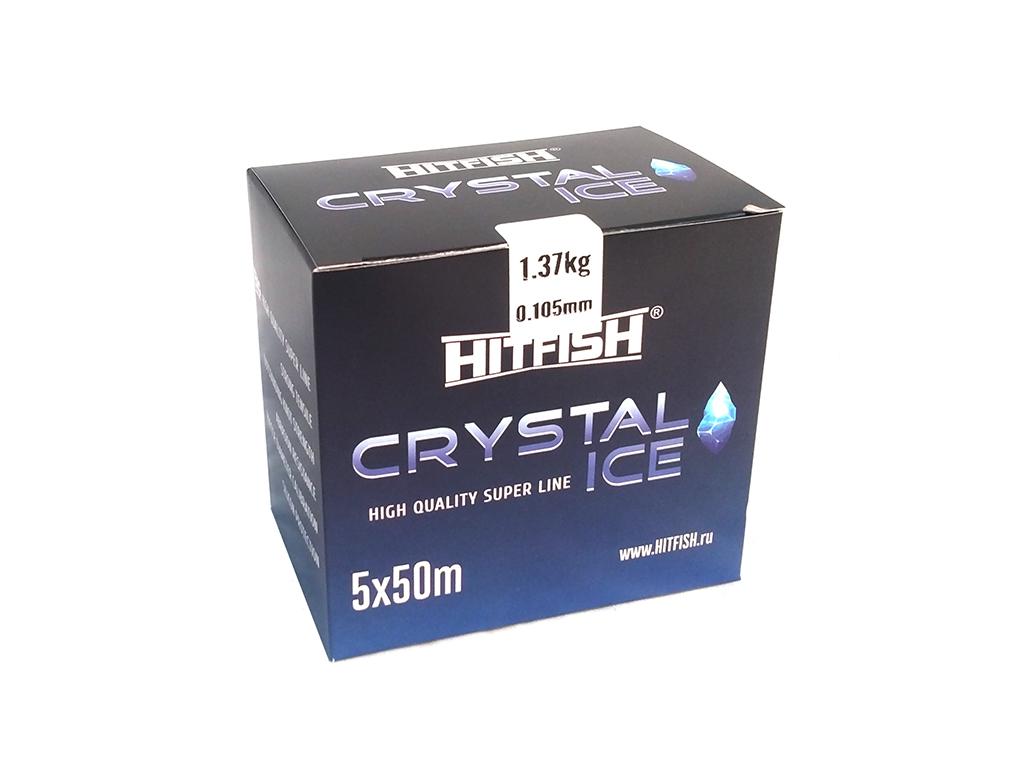 Леска HITFISH CRYSTAL ICE 50m (0.091mm 1.05 kg) Ца. Голубой