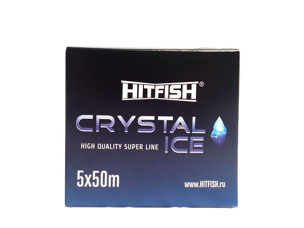 Леска HITFISH CRYSTAL ICE 50m (0.091mm 1.05 kg) Ца. Голубой
