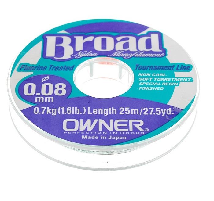Леска Owner ‘BROAD’ 0.08-25m