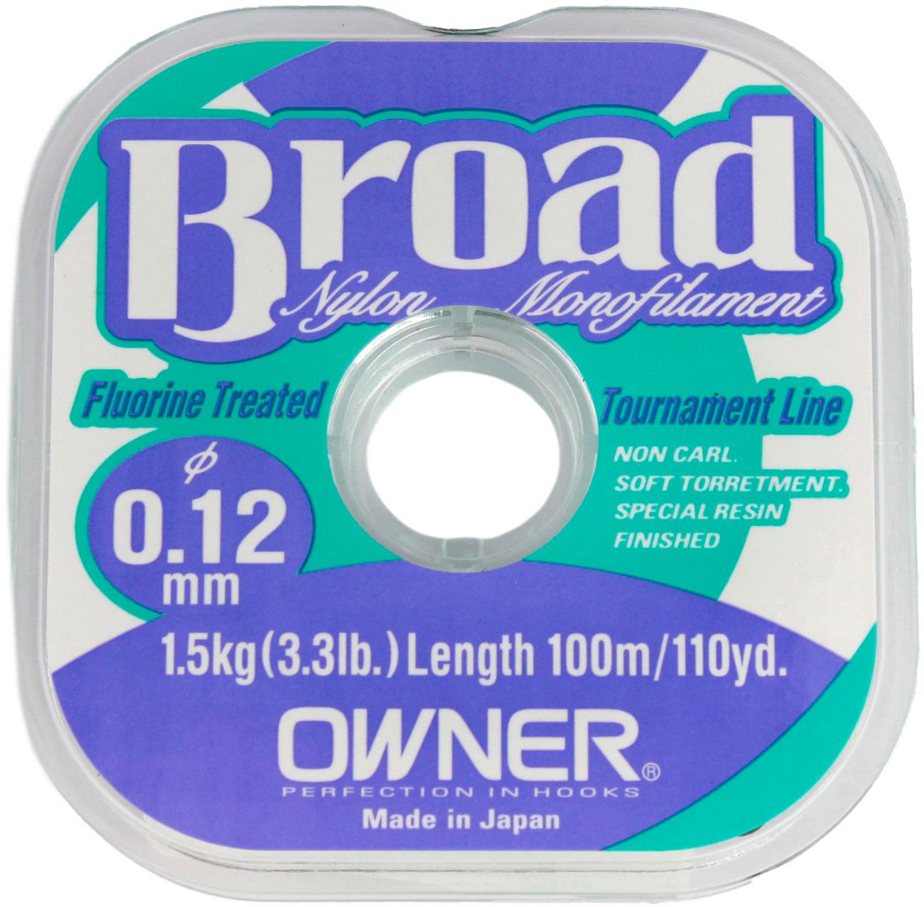 Леска Owner ‘BROAD’ 0.12-100m