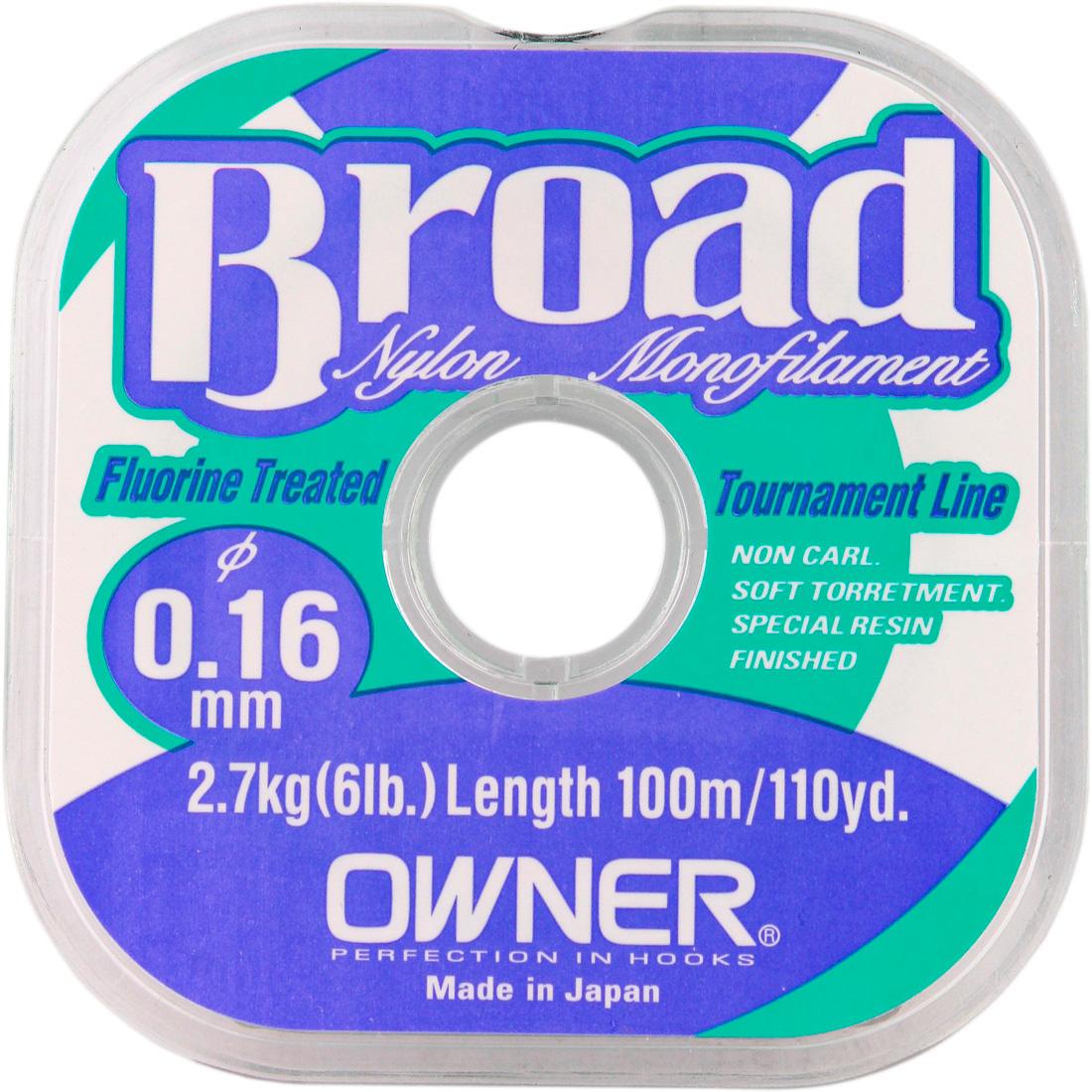 Леска Owner ‘BROAD’ 0.16-100m
