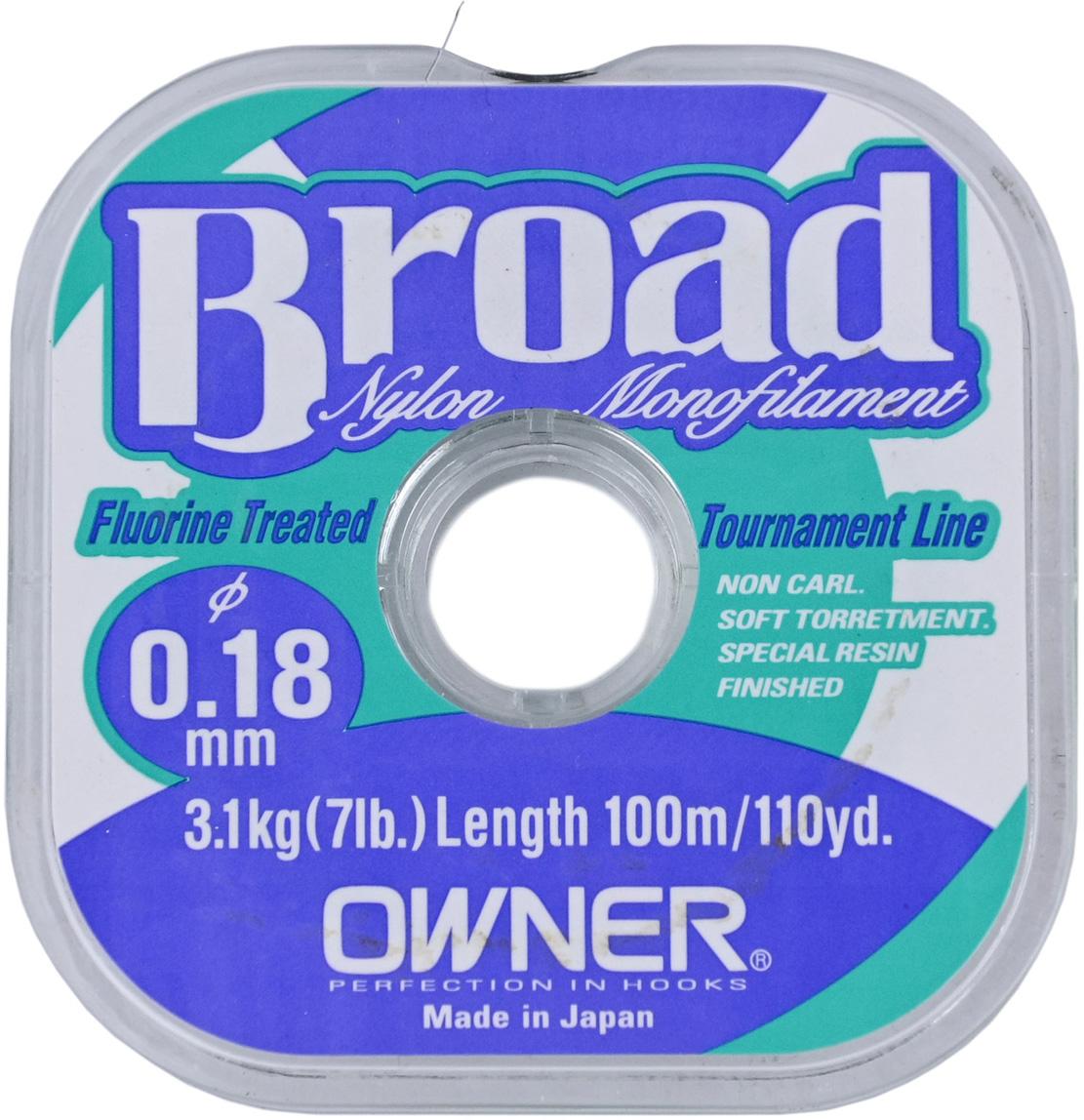 Леска Owner ‘BROAD’ 0.18-100m