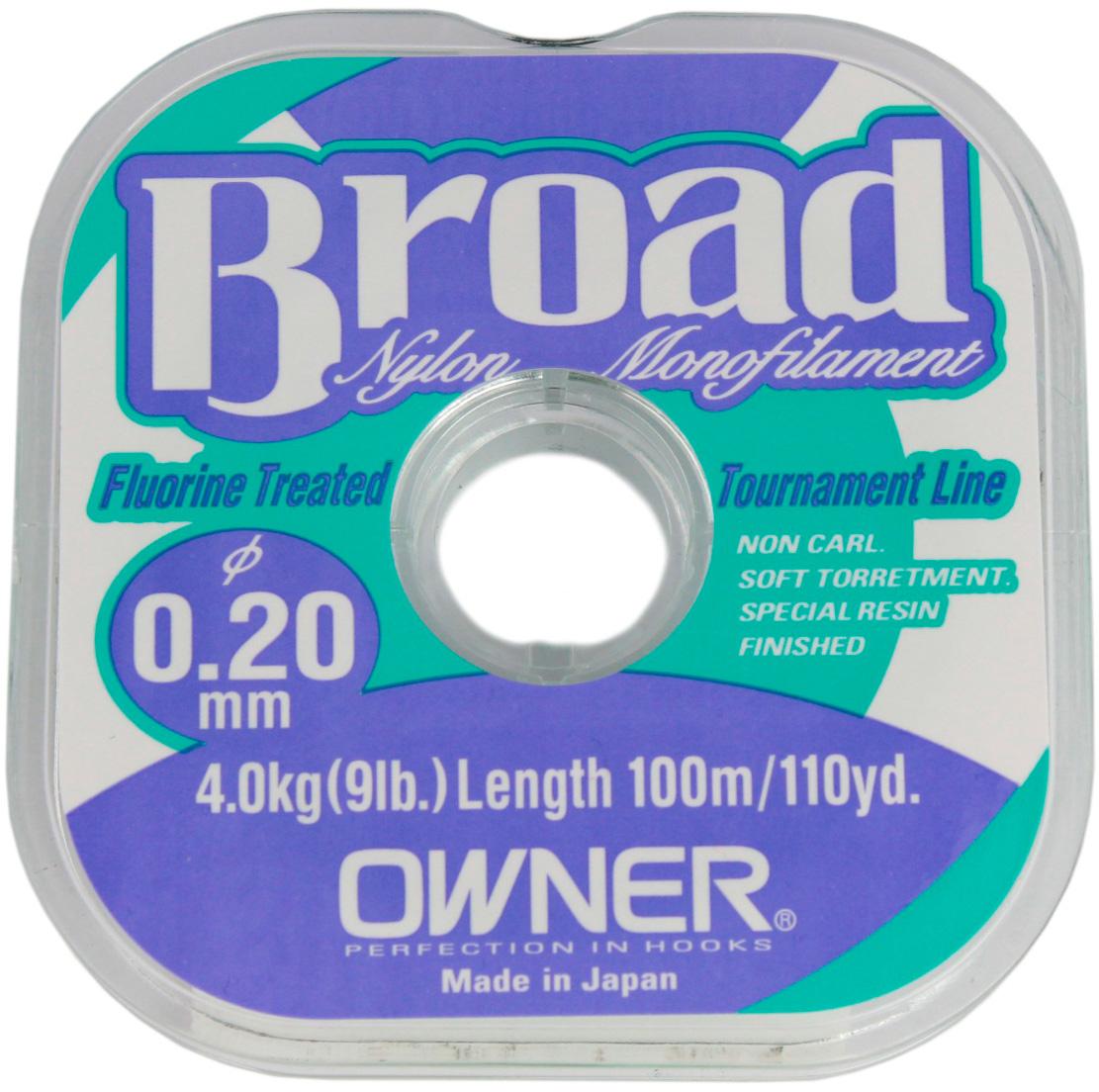Леска Owner ‘BROAD’ 0.20-100m