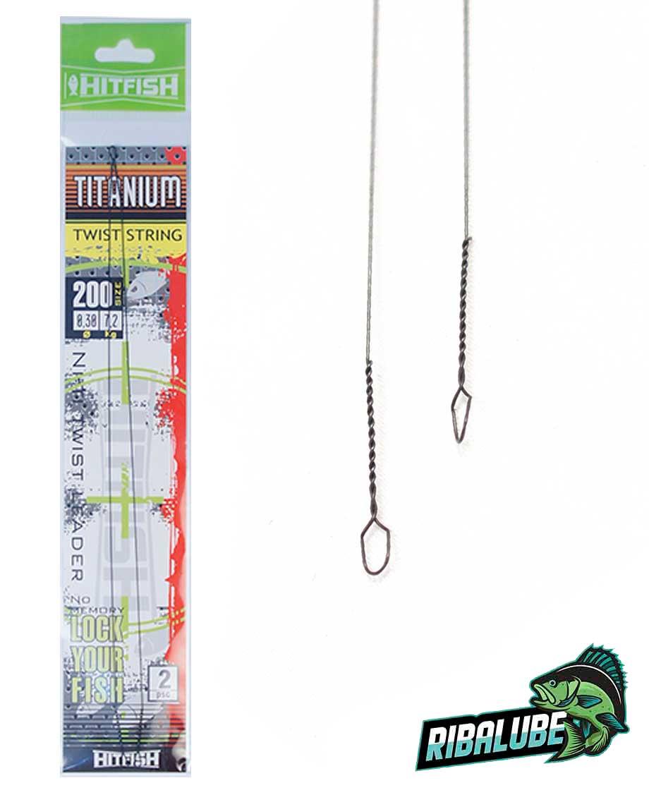 Поводок титановая струна HITFISH Titanium Twist String Leader (150 mm, d 0.30, 7.2 kg) (2 штуп)