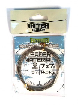 Поводковый материал HITFISH Econom Leader Material 7×7 Nylon (d 0.30mm 6.5 kg) (3 m)