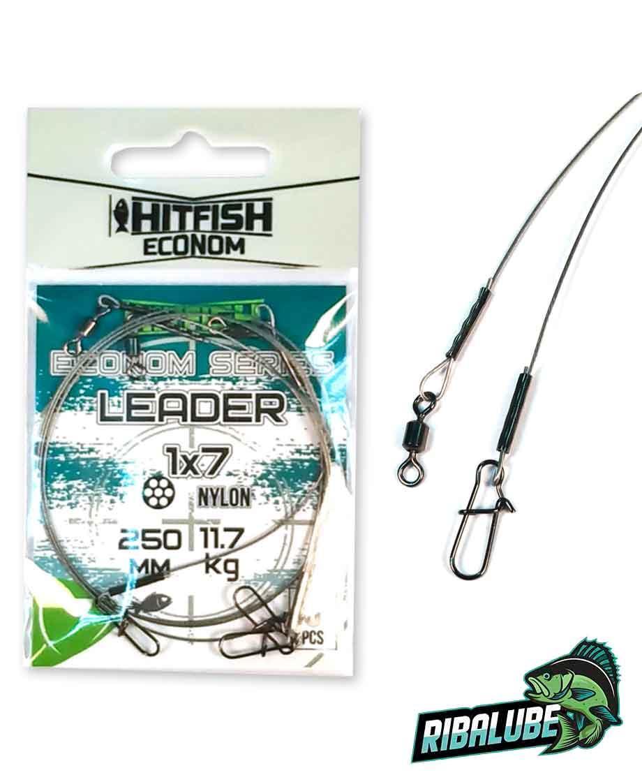 Поводки HITFISH Econom Leader Nylon 1×7 (150mm 11.7 kg) (3 шт/уп)