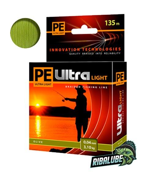 Плетеный шнур PE ULTRA LIGHT (Olive, 0,10-мм, 135-м)