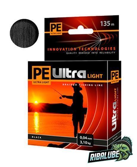 Плетеный шнур PE ULTRA LIGHT (Black, 0,12-мм, 135-м)