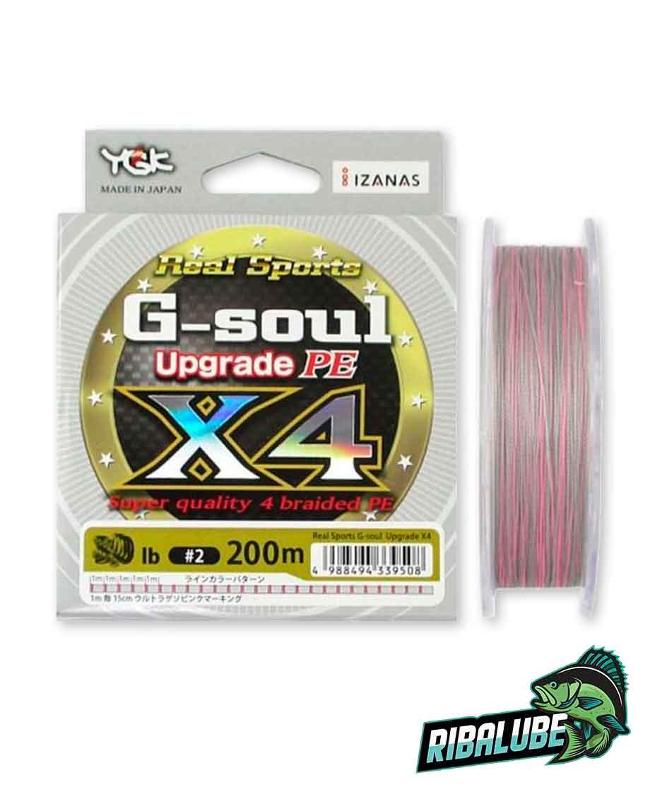 Шнур YGK REAL SPORTS G-SOUL X4 UPGRADE 150m #0.4 (0.104 mm) 8 lb (3,63 kg)