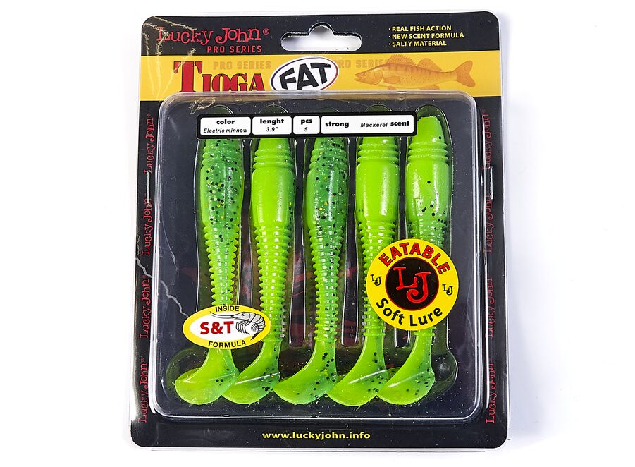 ВИБРОХВОСТЫ СЪЕДОБНЫЕ LJ PRO SERIES TIOGA FAT 3.9IN (10.00)/T18
