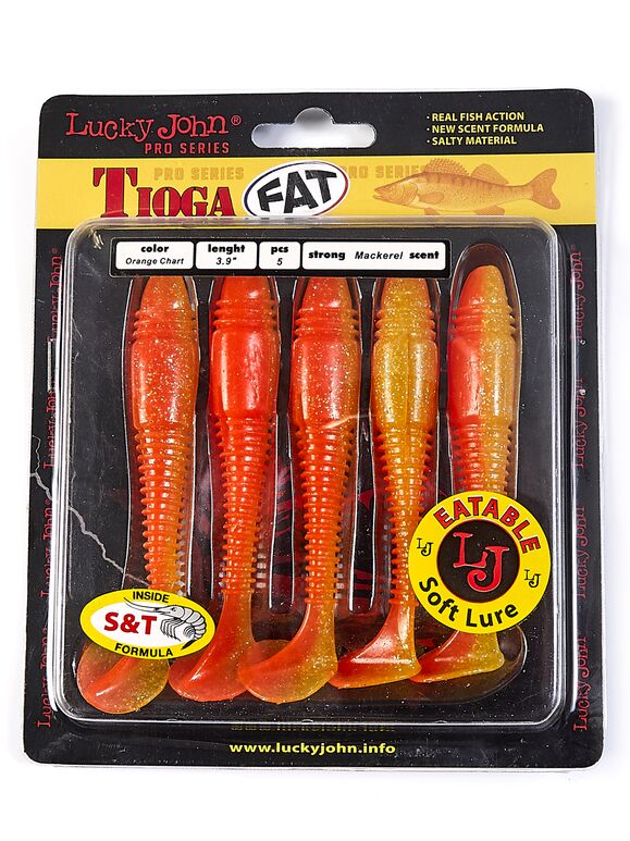 ВИБРОХВОСТЫ СЪЕДОБНЫЕ LJ PRO SERIES TIOGA FAT 3.9IN (10.00)/T26
