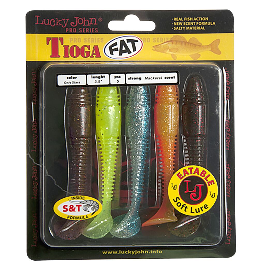 ВИБРОХВОСТЫ СЪЕДОБНЫЕ ИСКУССТВЕННЫЕ LJ PRO SERIES TIOGA FAT 3.9IN (10.00)/MIX1