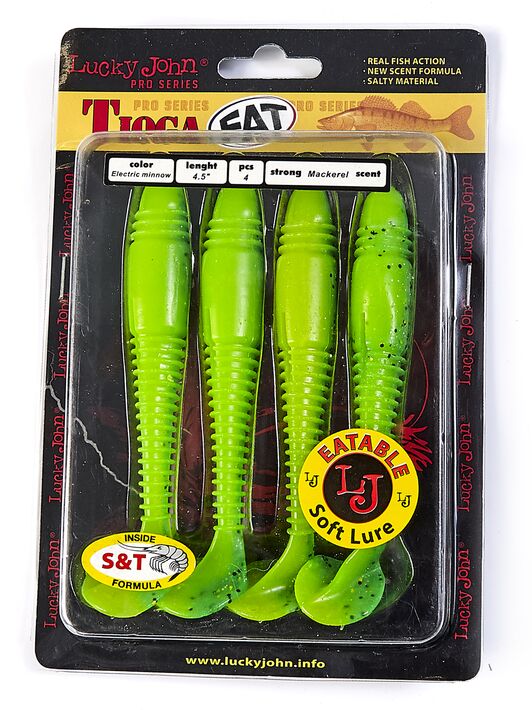 ВИБРОХВОСТЫ СЪЕДОБНЫЕ LJ PRO SERIES TIOGA FAT 4.5IN (11.40)/T18
