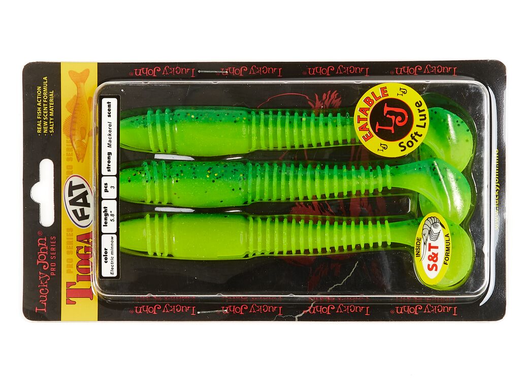 ВИБРОХВОСТЫ СЪЕДОБНЫЕ LJ PRO SERIES TIOGA FAT 5.8IN (14.70)/T18