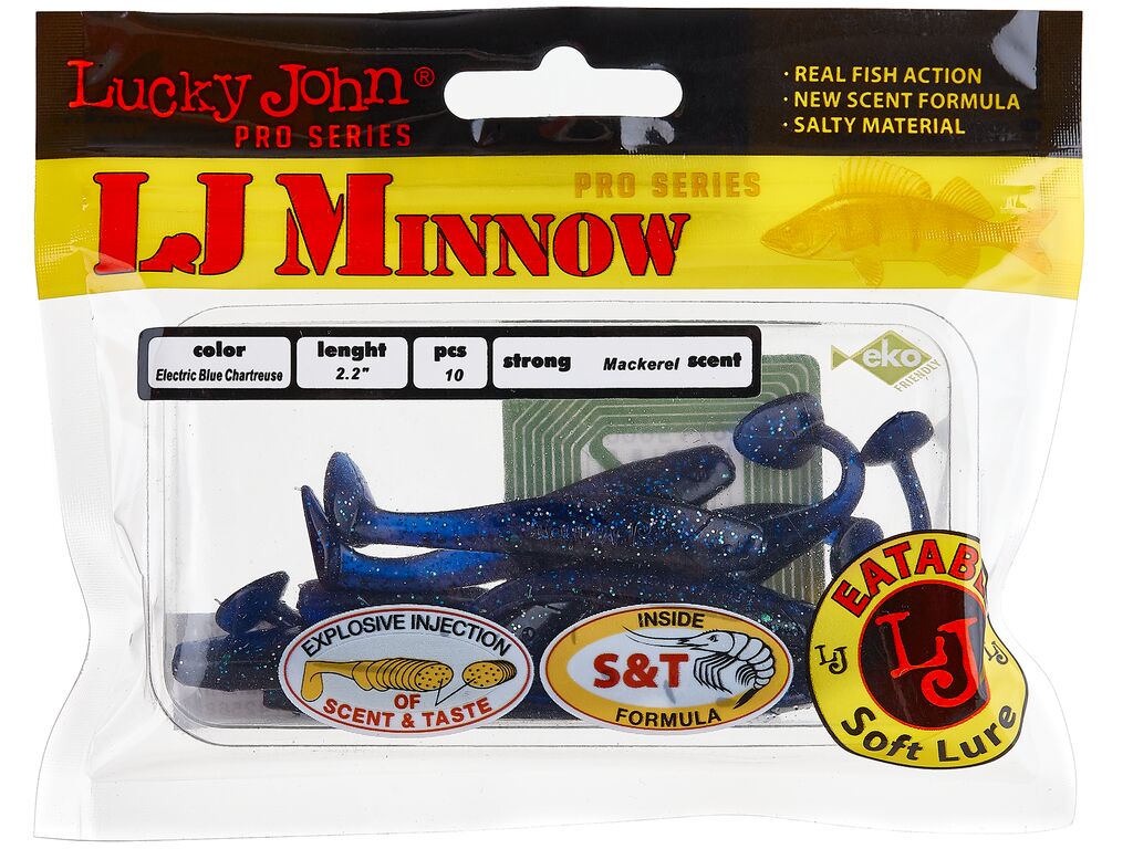 ВИБРОХВОСТЫ СЪЕДОБ. ИСКУССТ. LJ PRO SERIES MINNOW 2.2IN (05.60)/T52