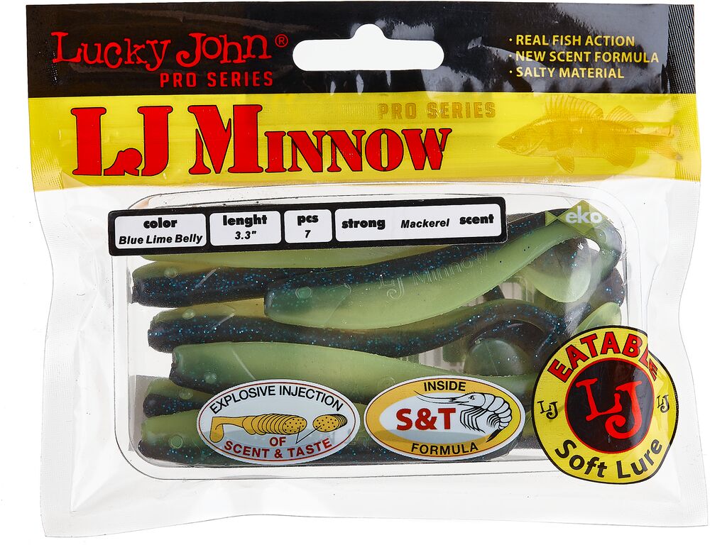 ВИБРОХВОСТЫ СЪЕДОБ. ИСКУССТ. LJ PRO SERIES MINNOW 3.3IN (08.40)/T53