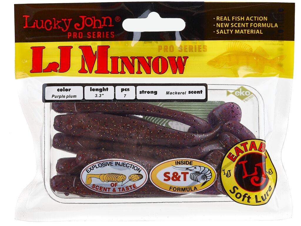 ВИБРОХВОСТЫ СЪЕДОБНЫЕ LJ PRO SERIES MINNOW 3.3IN (08.40)/S13