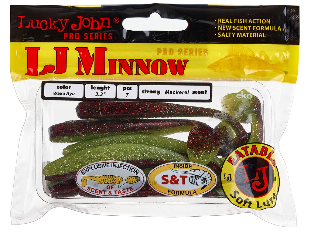 ВИБРОХВОСТЫ СЪЕДОБНЫЕ LJ PRO SERIES MINNOW 3.3IN (08.40)/T44