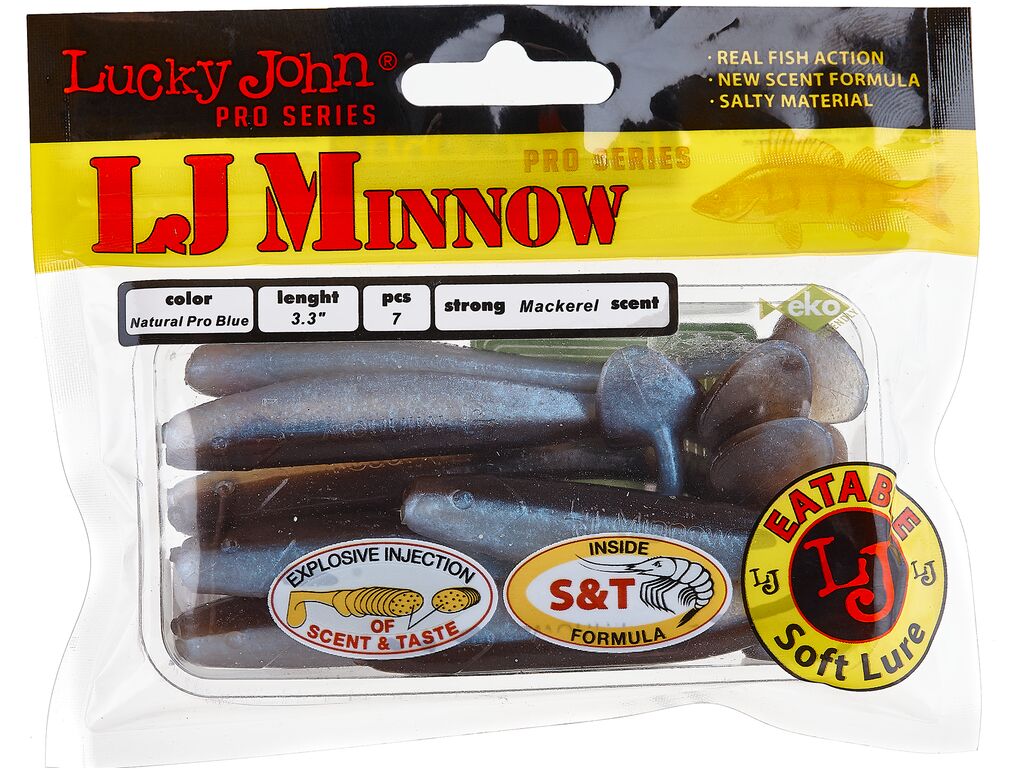 ВИБРОХВОСТЫ СЪЕДОБНЫЕ LJ PRO SERIES MINNOW 3.3IN (08.40)/T46