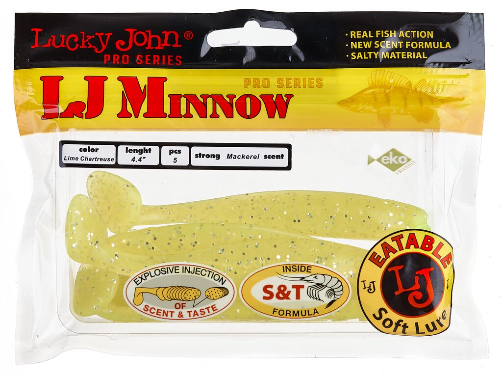 ВИБРОХВОСТЫ СЪЕДОБНЫЕ LJ PRO SERIES MINNOW 4.4IN (11.10)/071
