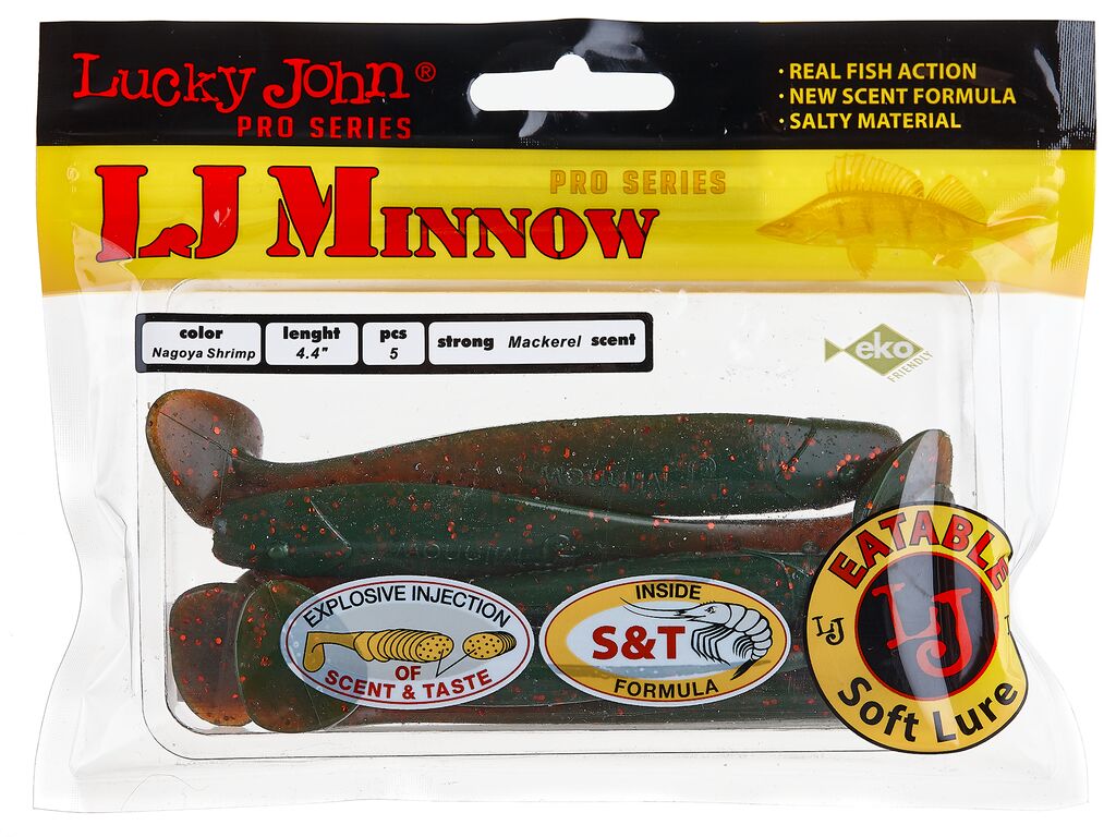ВИБРОХВОСТЫ СЪЕДОБНЫЕ LJ PRO SERIES MINNOW 4.4IN (11.10)/085