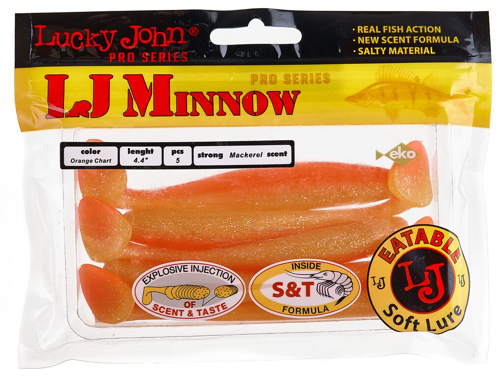 ВИБРОХВОСТЫ СЪЕДОБНЫЕ LJ PRO SERIES MINNOW 4.4IN (11.10)/T26