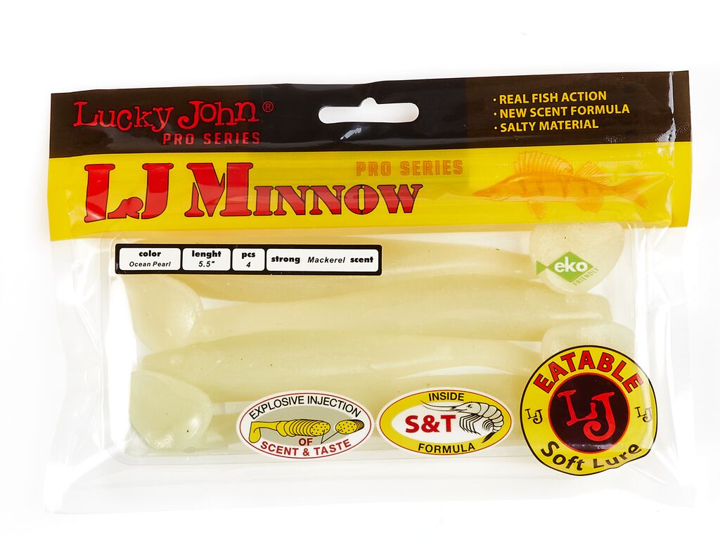 ВИБРОХВОСТЫ СЪЕДОБНЫЕ LJ PRO SERIES MINNOW 5.5IN (13.90)/033