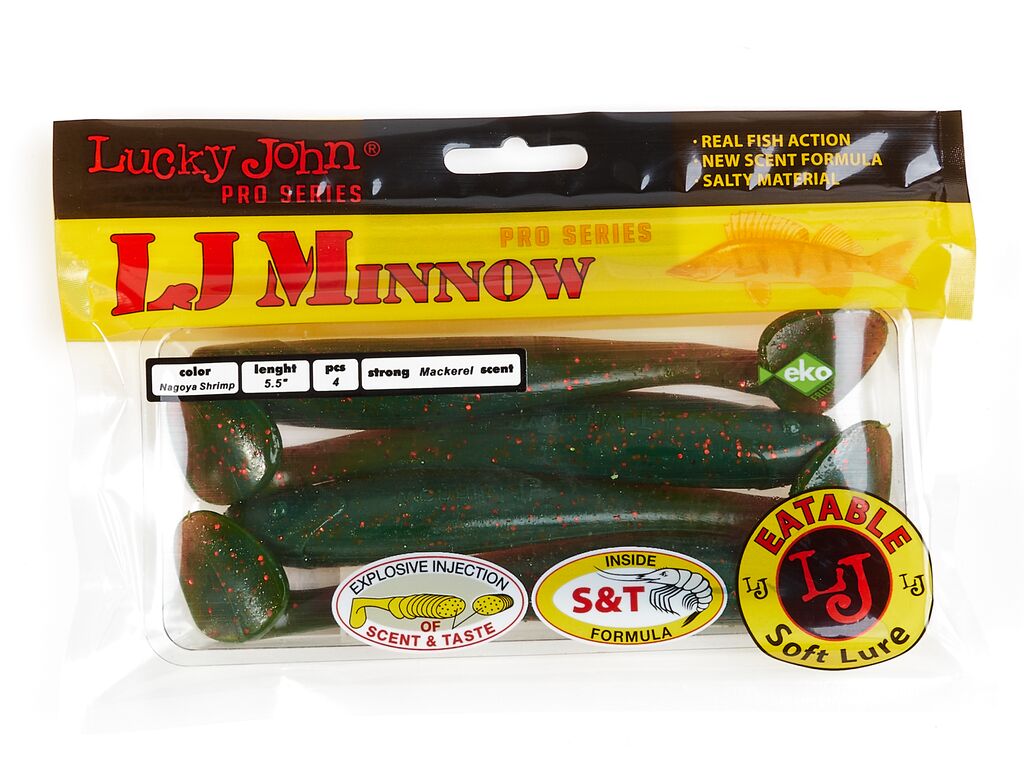 ВИБРОХВОСТЫ СЪЕДОБНЫЕ LJ PRO SERIES MINNOW 5.5IN (13.90)/085