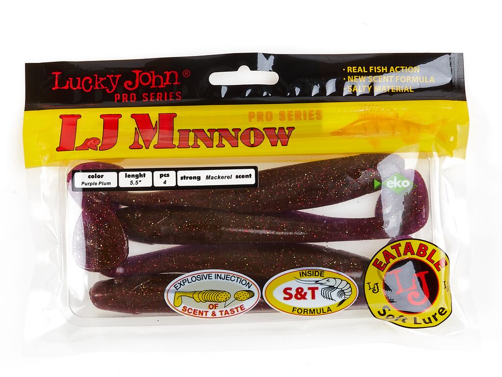 ВИБРОХВОСТЫ СЪЕДОБНЫЕ LJ PRO SERIES MINNOW 5.5IN (13.90)/S13