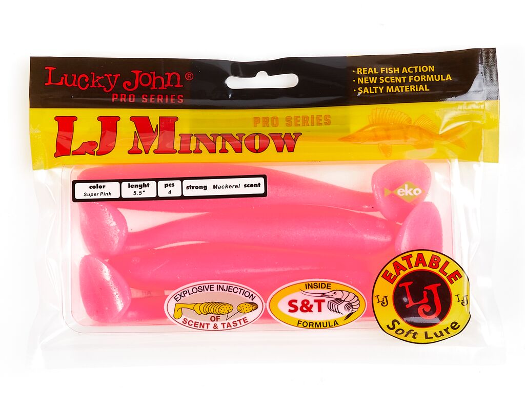 ВИБРОХВОСТЫ СЪЕДОБНЫЕ LJ PRO SERIES MINNOW 5.5IN (13.90)/S13