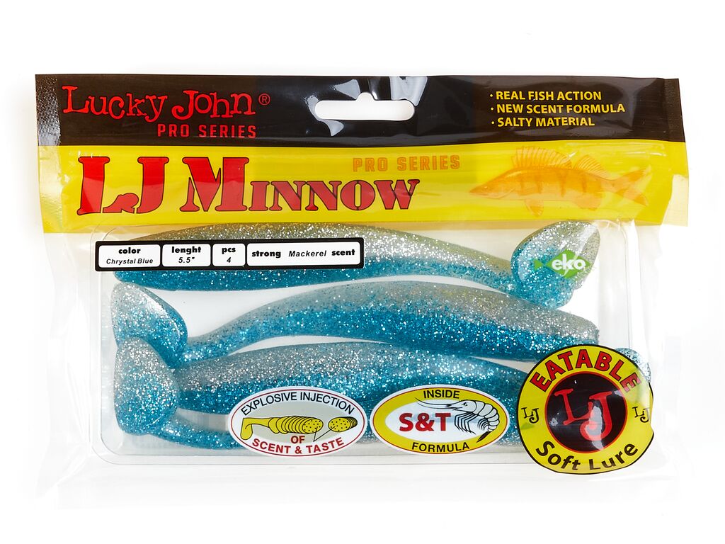 ВИБРОХВОСТЫ СЪЕДОБНЫЕ LJ PRO SERIES MINNOW 5.5IN (13.90)/T05