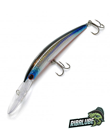 Воблер Ribalube Crystal Minnow 130мм/20гр/5-6,0м/#057