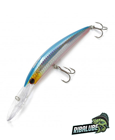 Воблер Ribalube Crystal Minnow 130мм/20гр/5-6,0м/#052