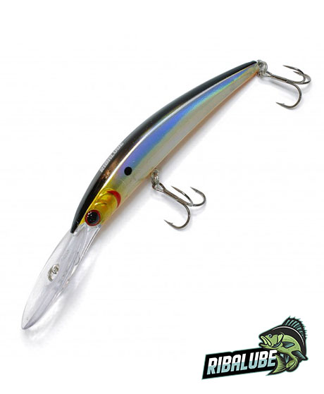 Воблер Ribalube Crystal Minnow 130мм/20гр/5-6,0м/#061