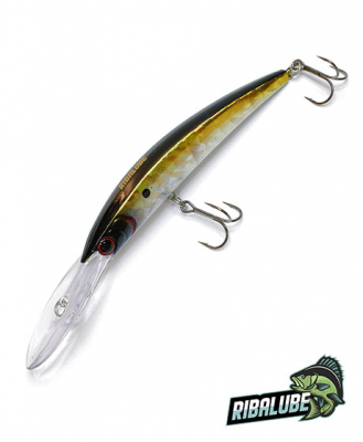 Воблер Ribalube Crystal Minnow 130мм/20гр/5-6,0м/#063