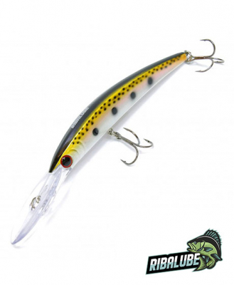 Воблер Ribalube Crystal Minnow 130мм/20гр/5-6,0м/#065