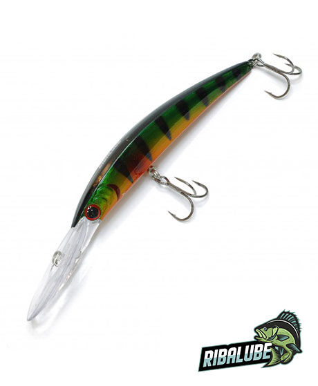 Воблер Ribalube Crystal Minnow 130мм/20гр/5-6,0м/#066