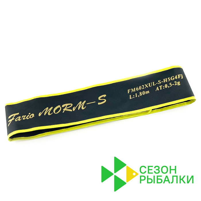 Спиннинг FARIO-MORM-S, 2 секции, цельная верш.1,80 м, тест 0,5-2 г р. H5, Fuji