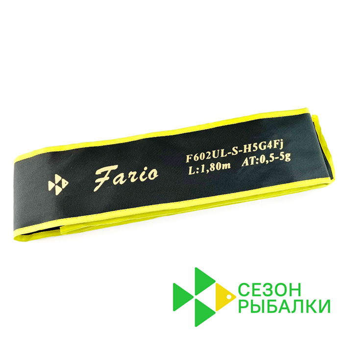 Спиннинг FARIO, 2 секции, цельная вершина,1,80 м, тест 0,5-5 г, р. H5, Fuji