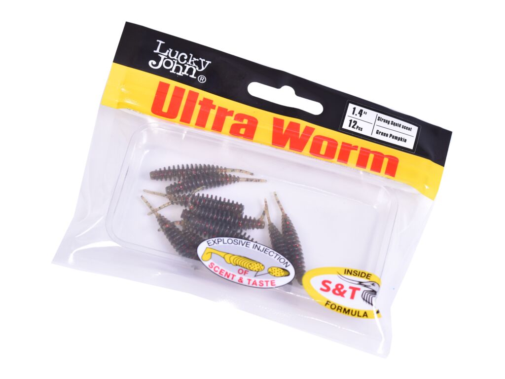 Слаги съедобные искусственные LJ Pro Series TRICK ULTRAWORM 1,4in (03.50)/PA03 12шт.