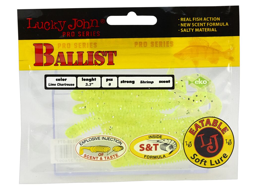 Твистеры съедобные LJ Pro Series BALLIST 3.3in (08.40)/071 8шт.