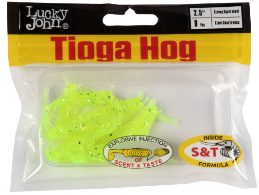 Виброхвосты съедоб. искусст. LJ Pro Series TIOGA HOG 2.5in (06.35)/071 9шт.